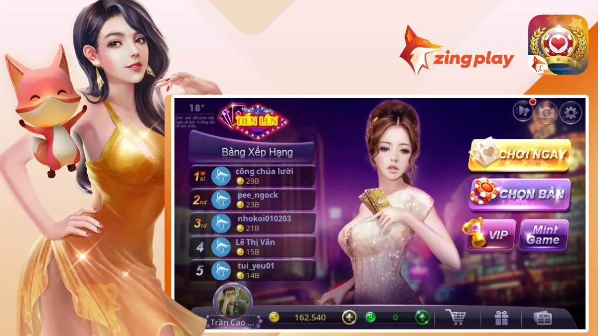 Những tính năng đặc biệt và cập nhật mới trong danh bài Tiến Lên ZingPlay tại zbet